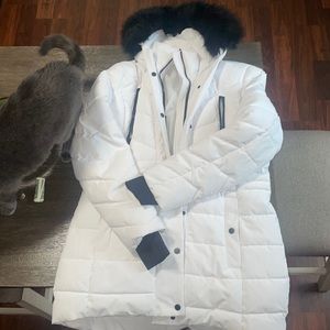 White winter coat